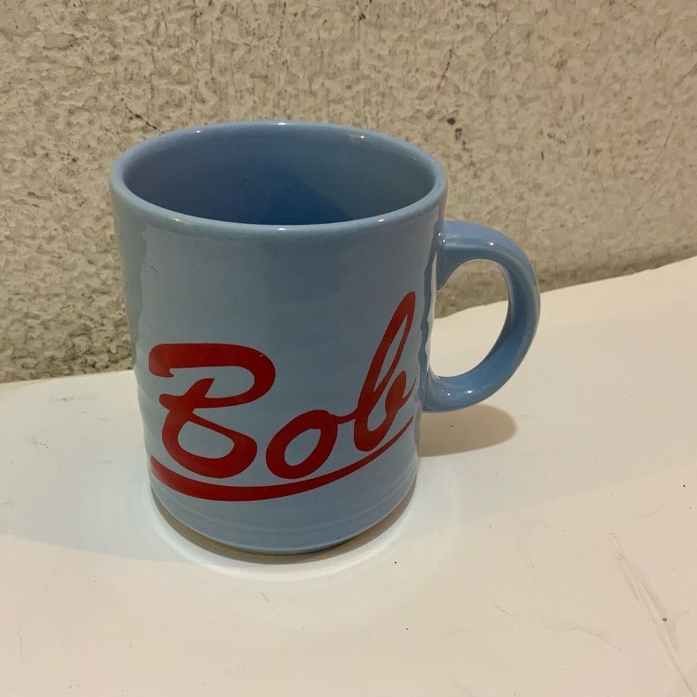 Vintage JT Coffee Mug Made in England Pastel Blue Cup Hot/Cold 3.5"T, 3"W